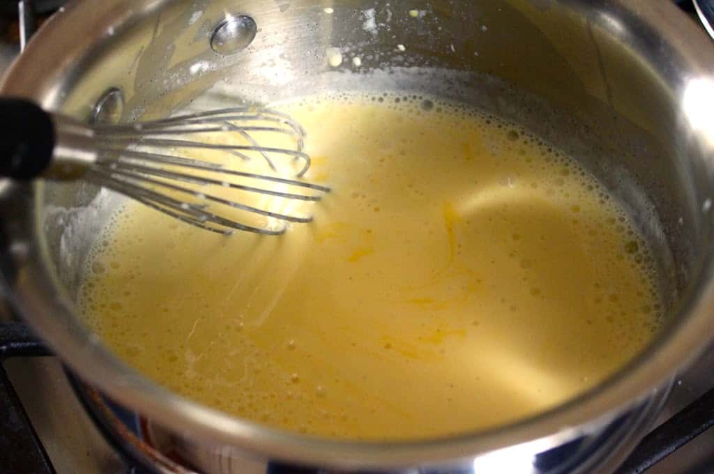 making custard