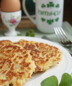 Irish boxty close up