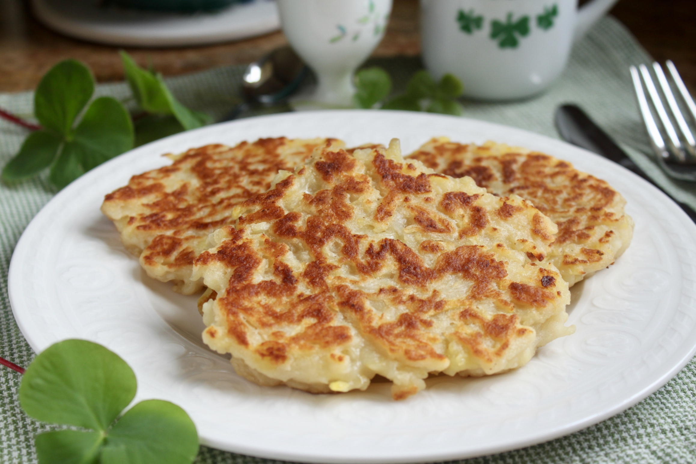 Irish boxty on a plate