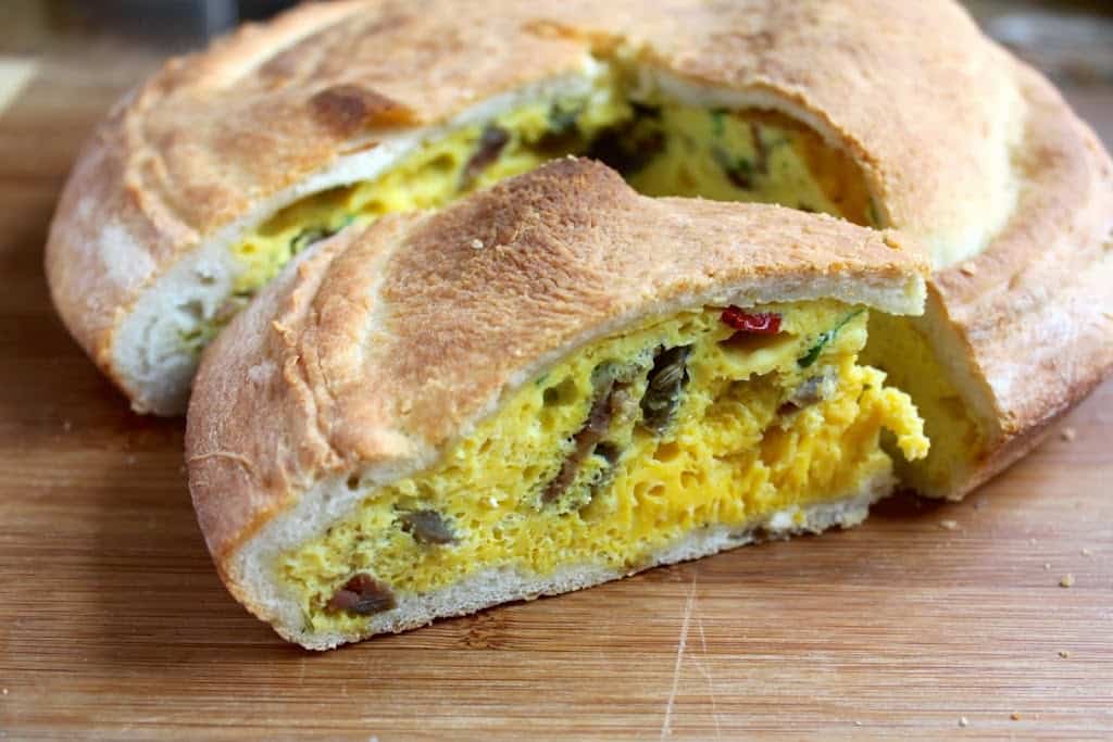 Traditional Italian Easter Pie with Eggs (Pizza Rustica)