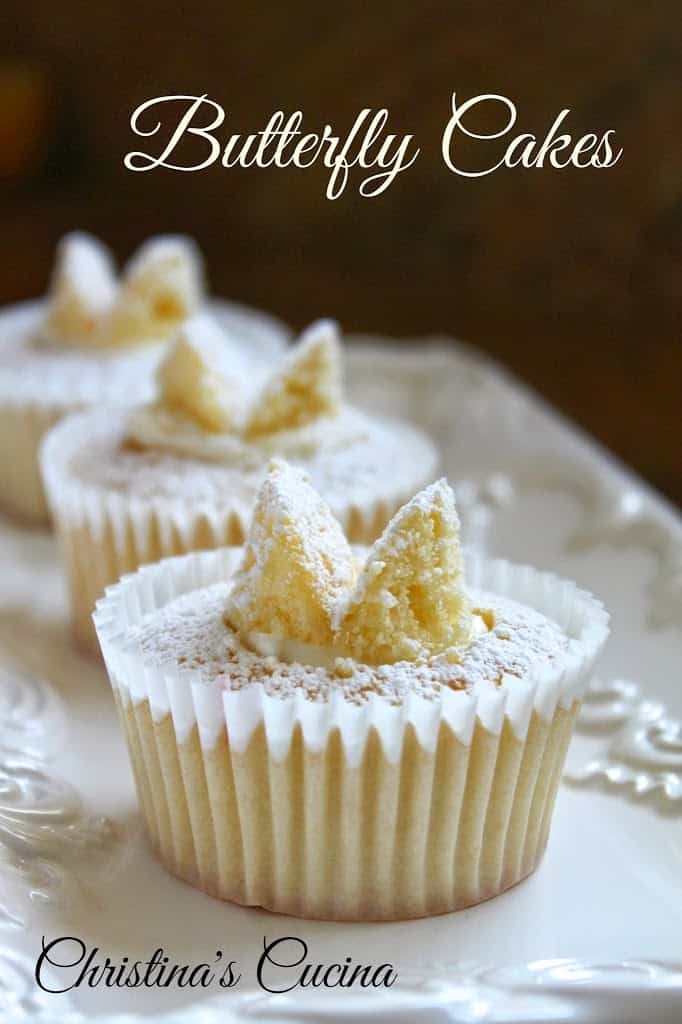 Traditional British Butterfly Cakes Or Fairy Cakes Cupcakes