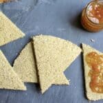 oatcakes overhead on slate