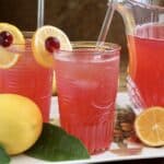 Homemade Cranberry Lemonade, Some News and A New Look!