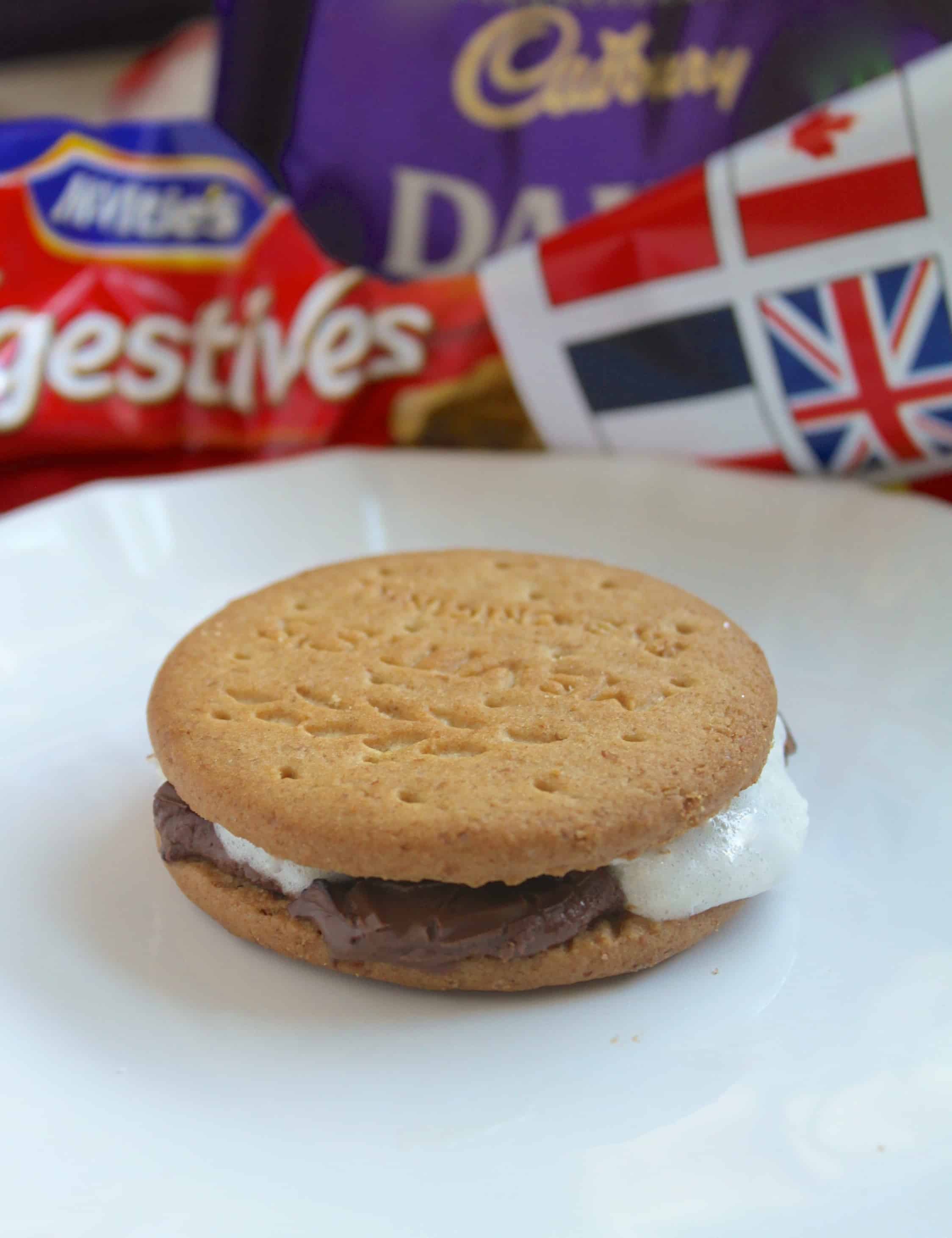 Digestive and Cadbury's s'more