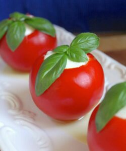 Burrata Filled Tomatoes