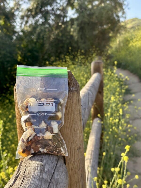 trail mix on a trail