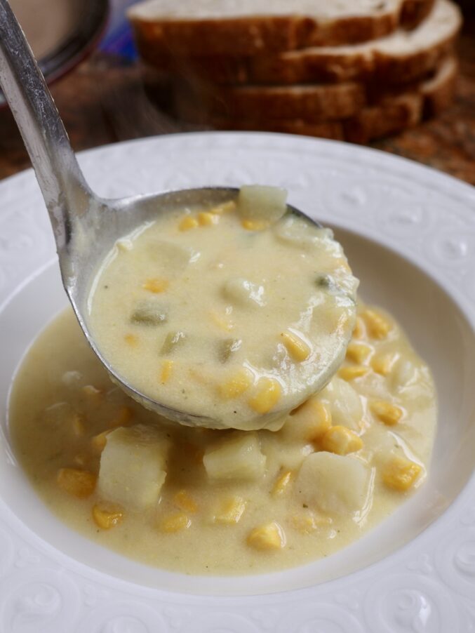 corn chowder hero shot