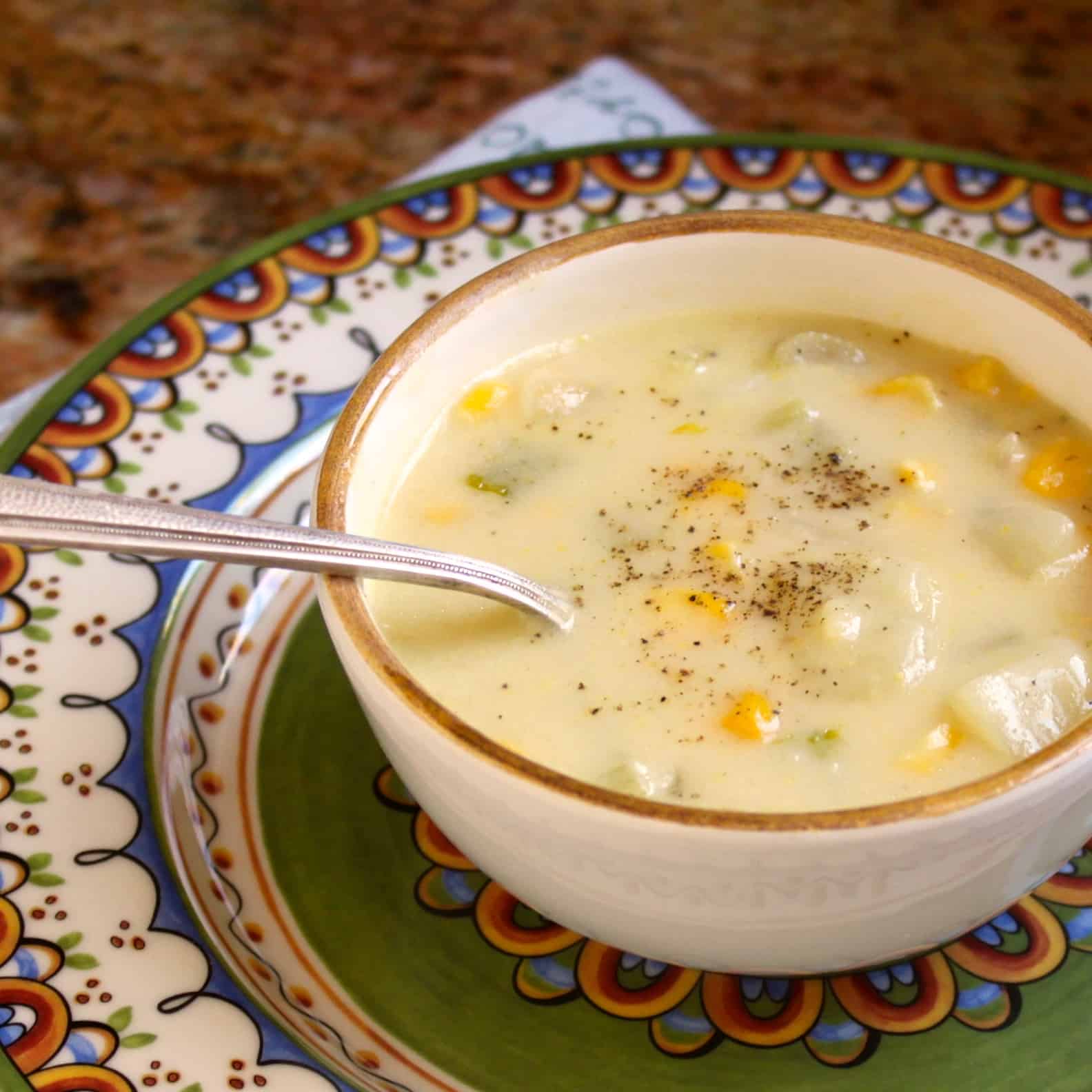 Recipe for Corn Chowder (without Cream) Christina's Cucina