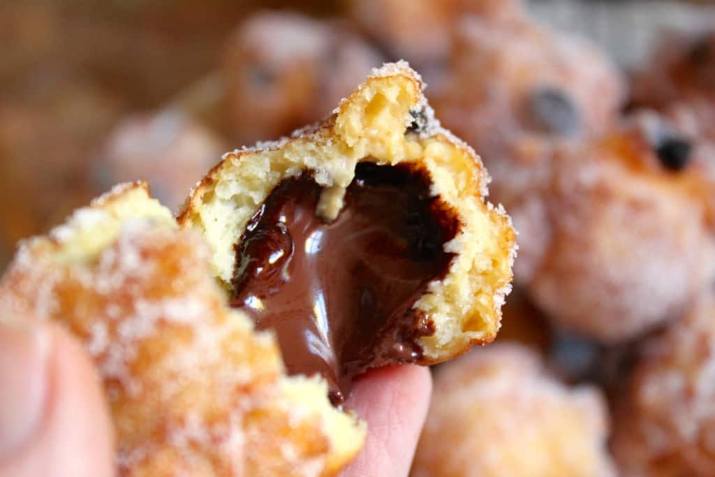 A chocolate truffle filled doughnut!