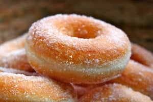 Perfect ring Doughnut on more doughnuts