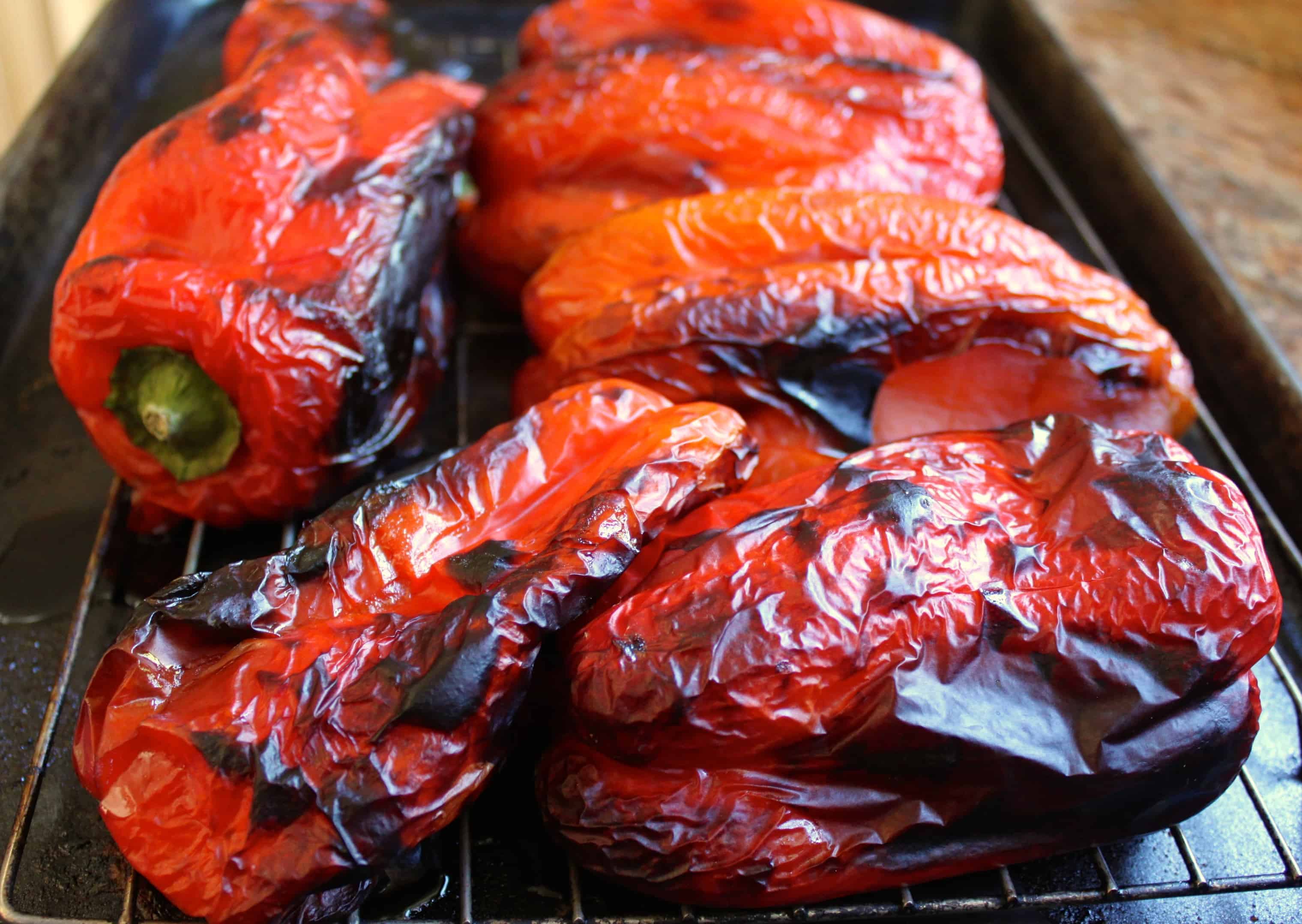 How to Roast Red Peppers & Italian Red Pepper Antipasto Christina's