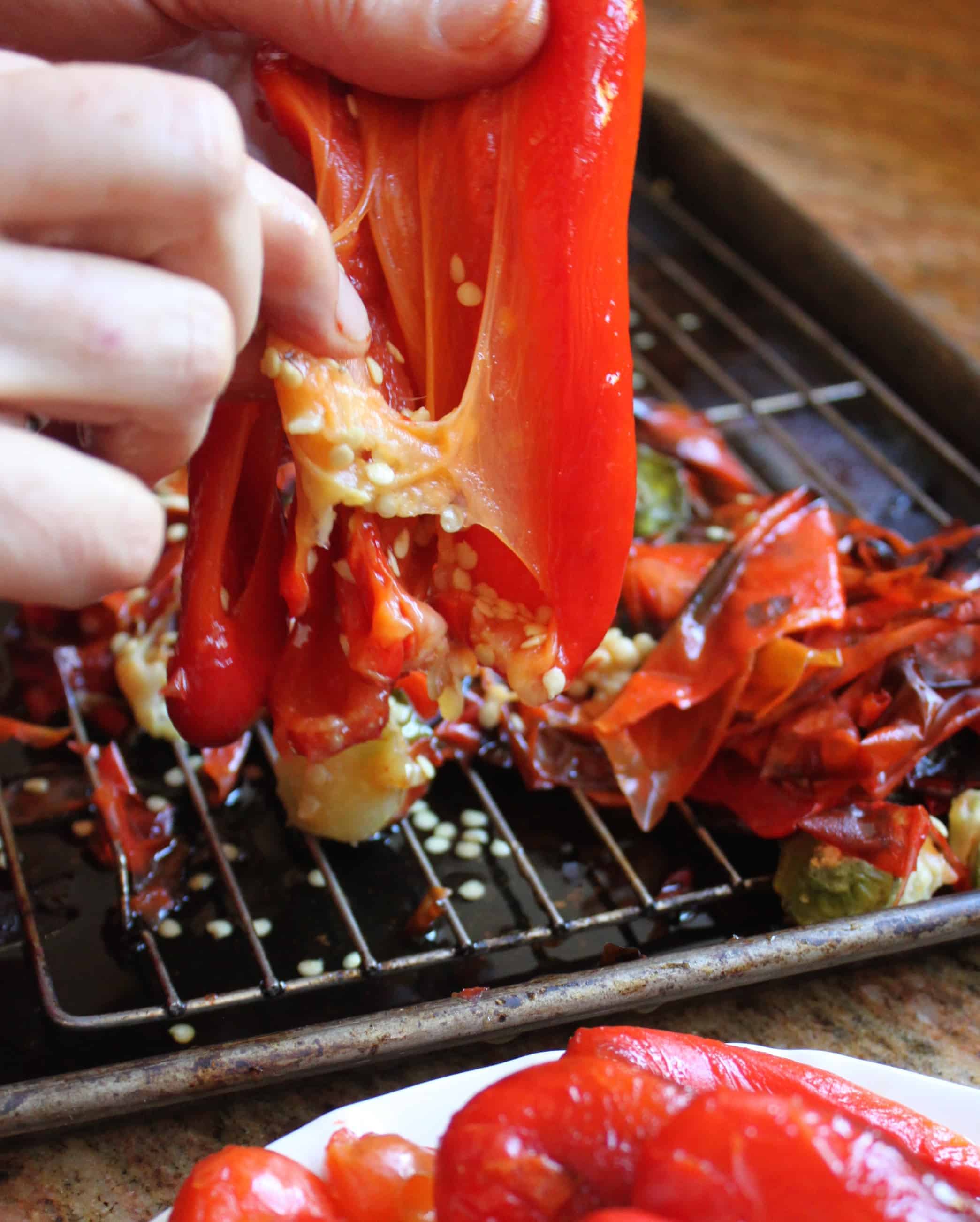 How to Roast Red Peppers & Italian Red Pepper Antipasto Christina's