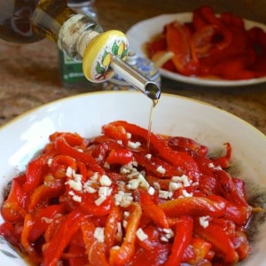 Roasted red pepper antipasto