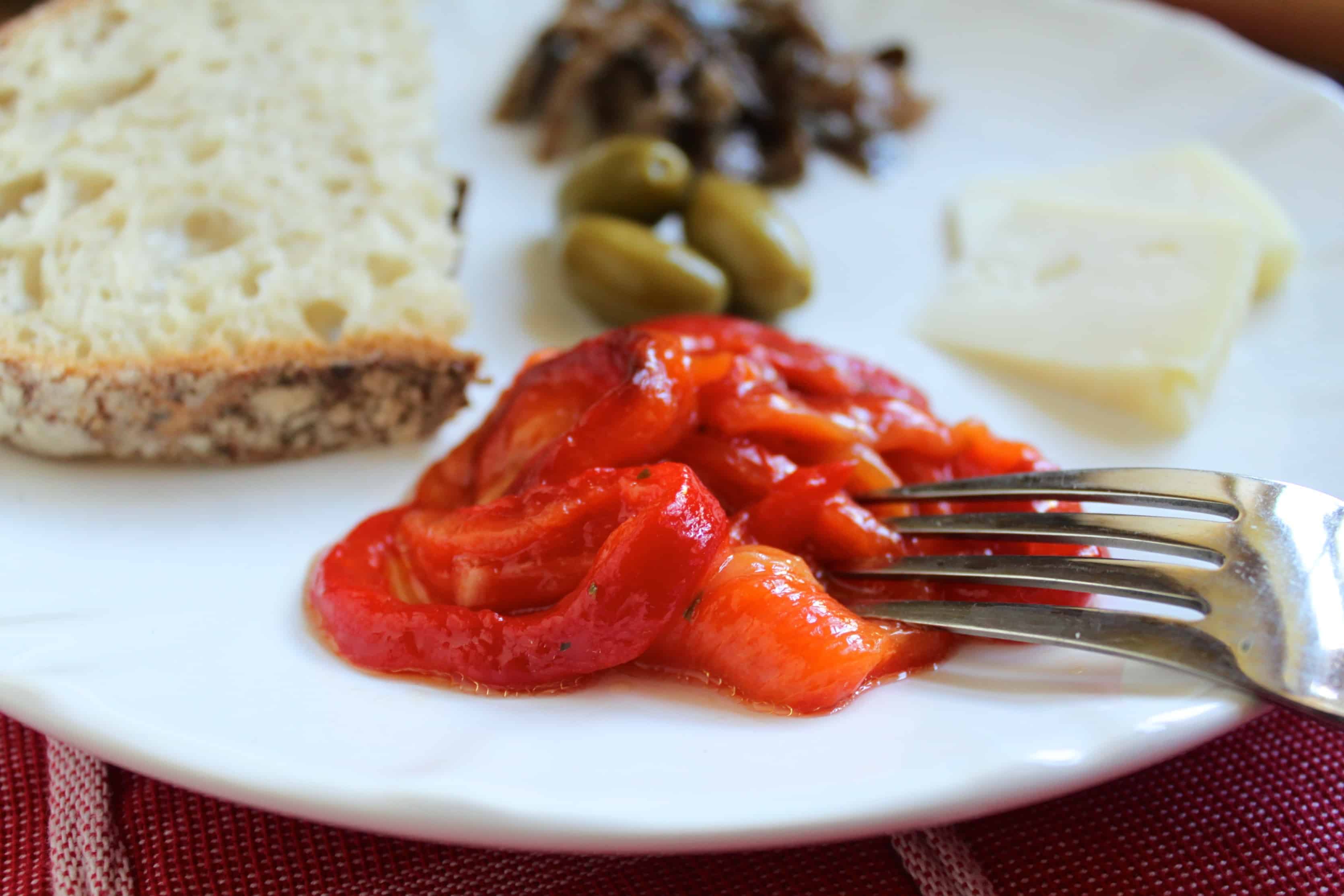 How to Roast Red Peppers & Italian Red Pepper Antipasto Christina's