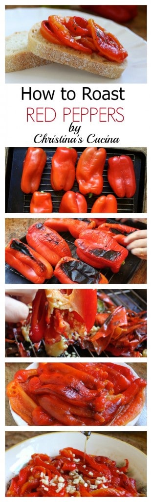 how to roast red peppers