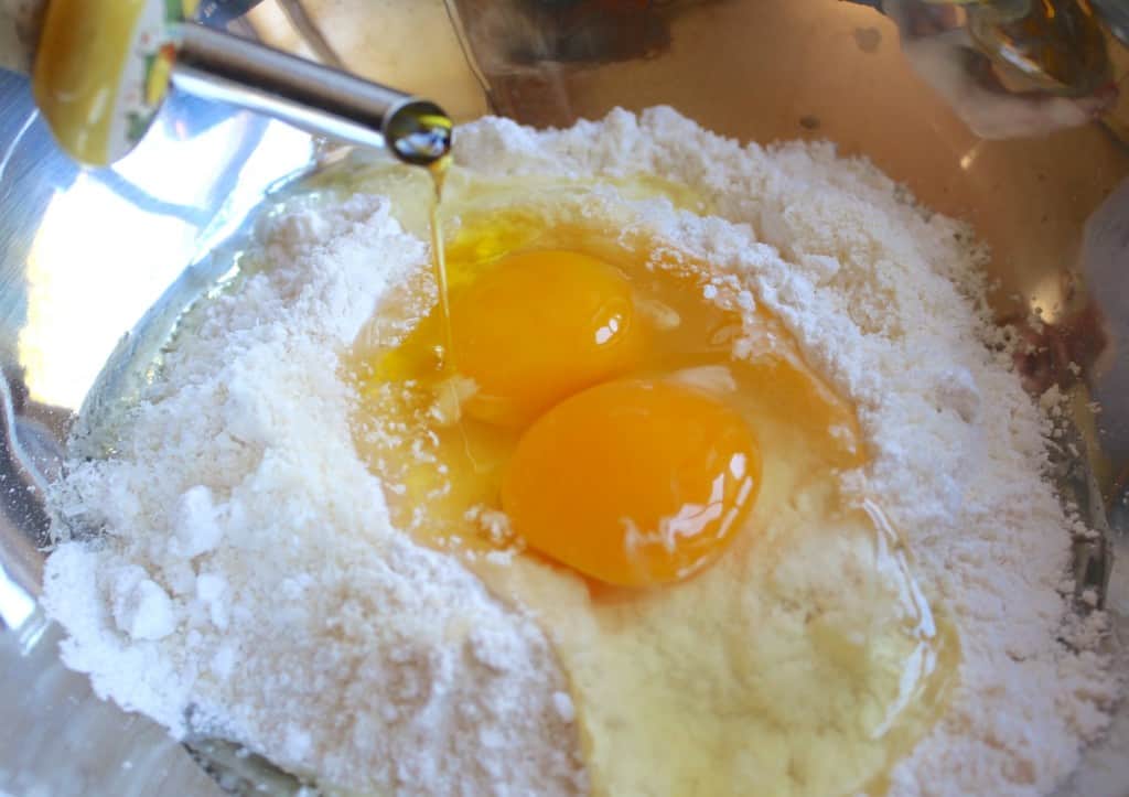 Making Grattini all'uovo