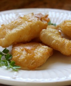 Fried salt cod