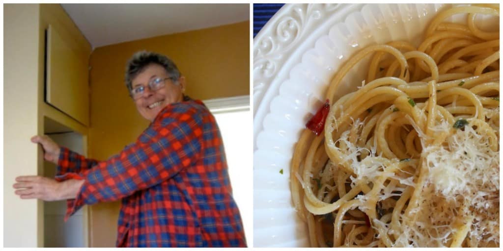Spaghetti with anchovies