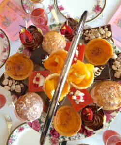 afternoon tea tray at the Langham Pasadena