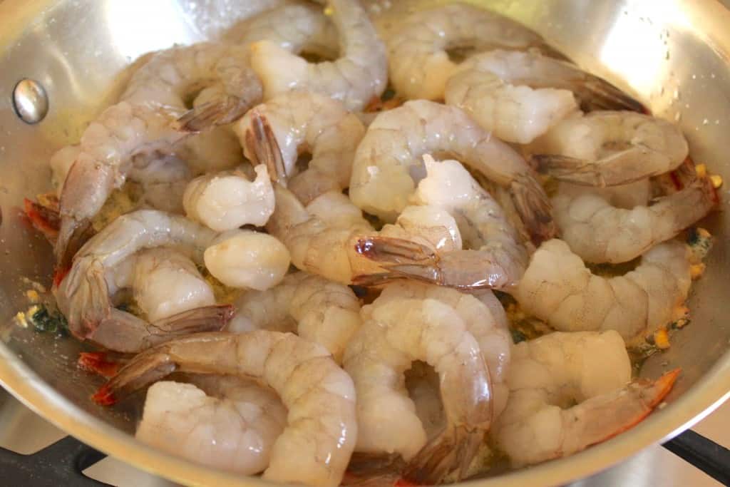 garlic and butter shrimp spaghetti