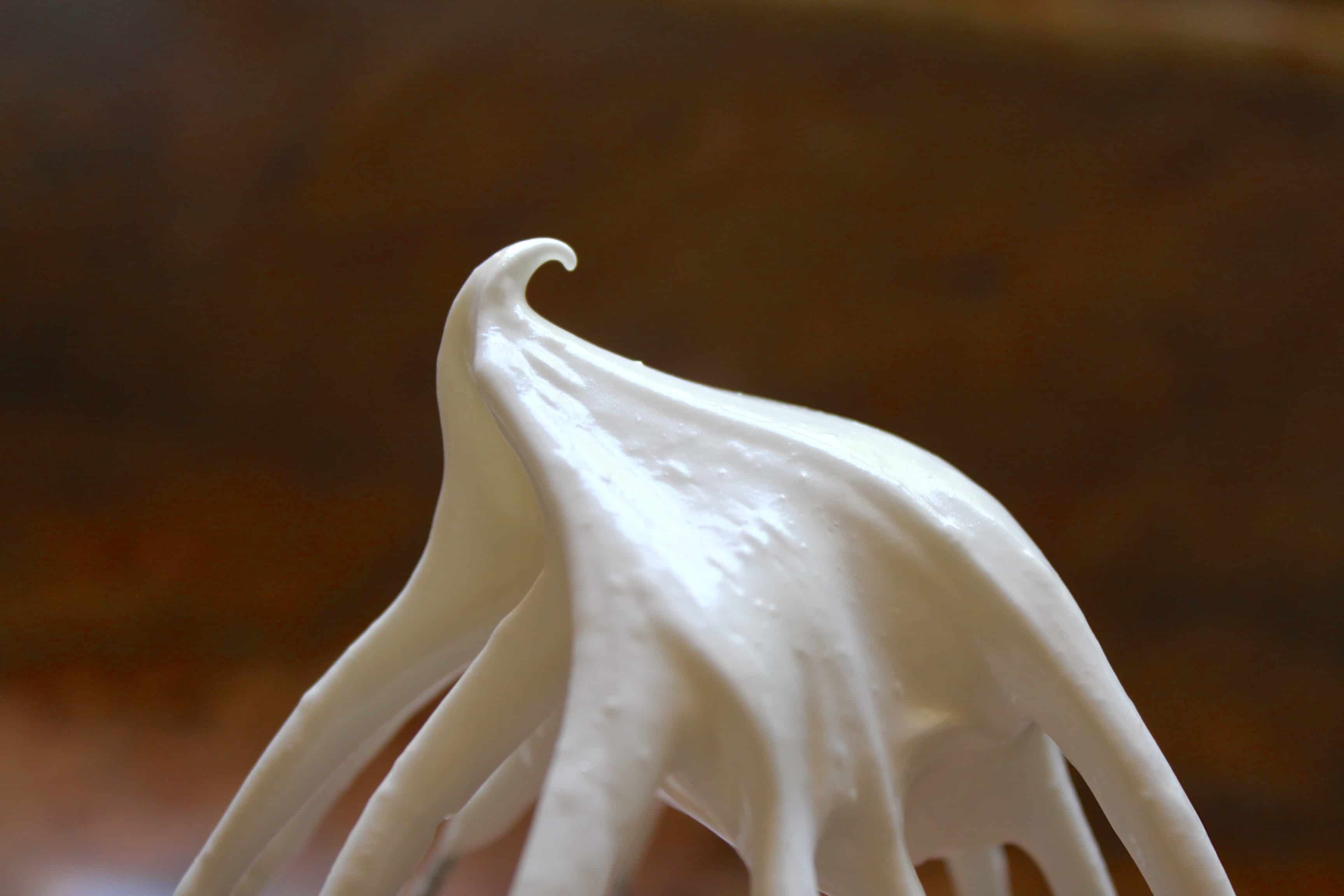 meringue on a whisk