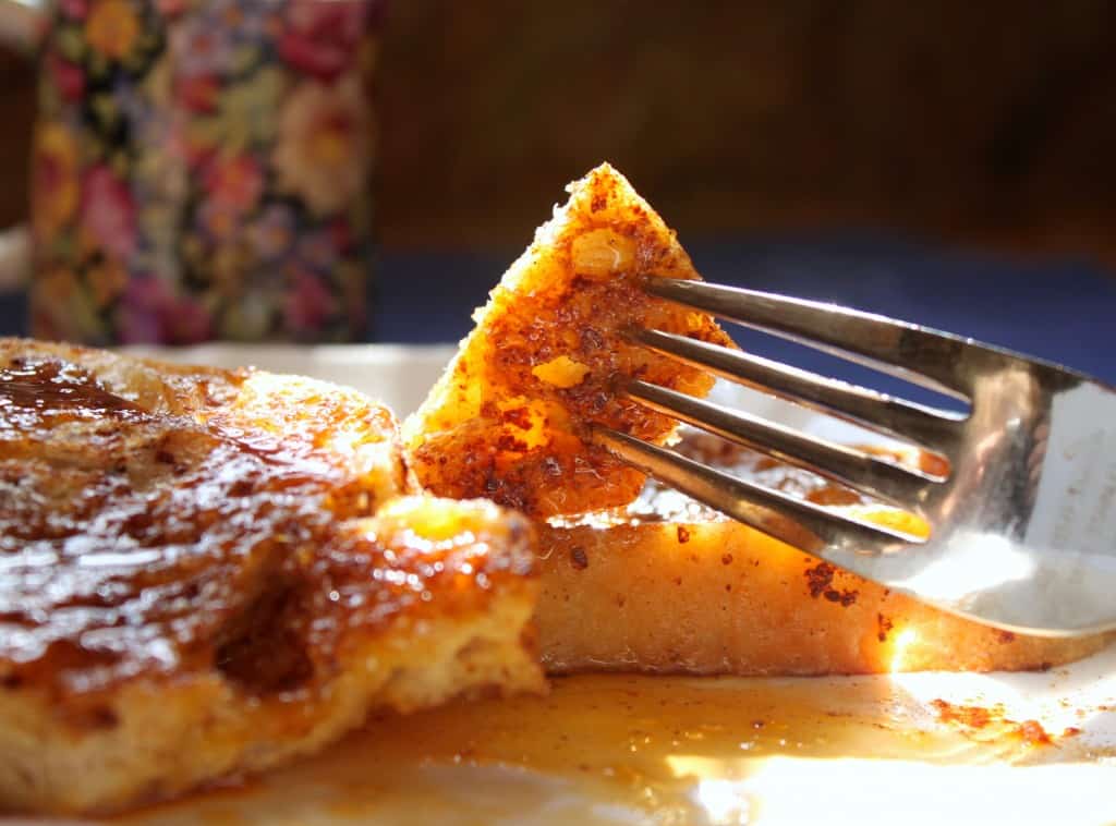 Cinnamon French Toast with orange sauce