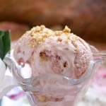 Delia’s Rhubarb Ice Cream (with a Crunchy Crumble)