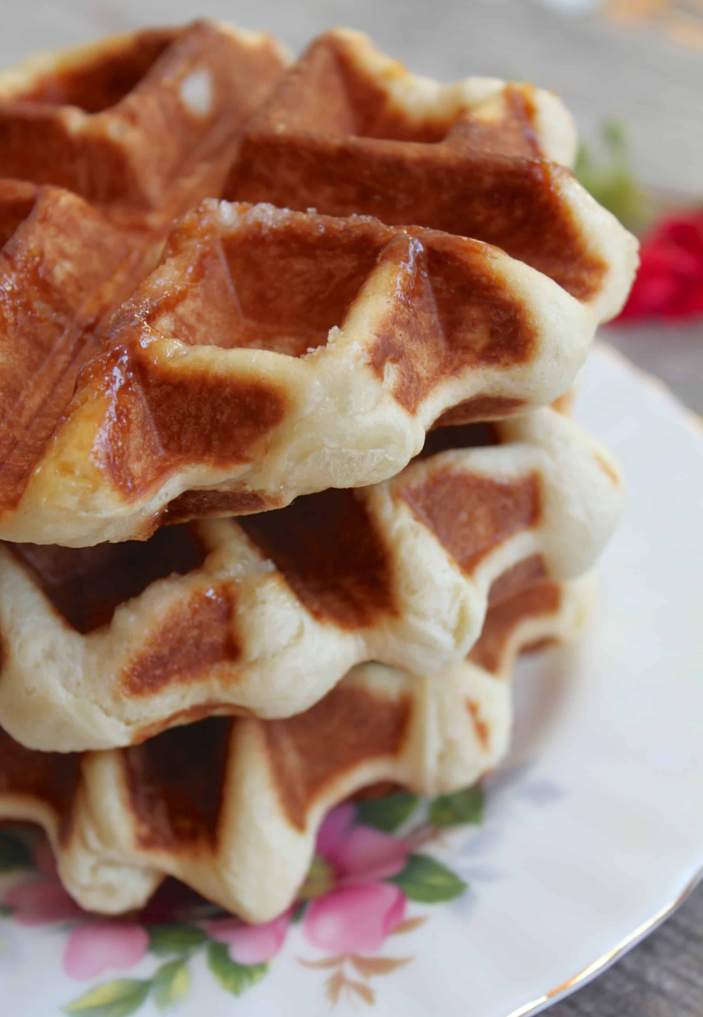Liege Waffles (Traditional Belgian Waffle Recipe) - a Day Trip to