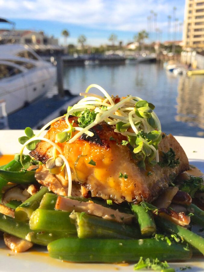 Miso glazed black cod at Bluewater Grill