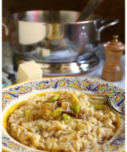 Lagostina Risotto pot with Caramelized Leek and Pecorino Cheese by Christina's Cucina