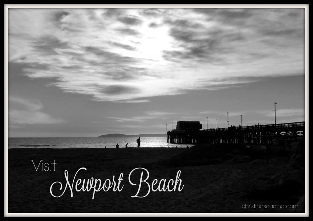black and white beach scene