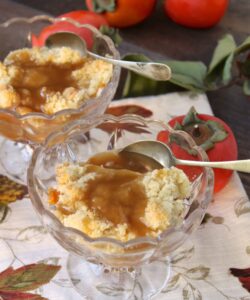 Persimmon Apple Crumble Dessert