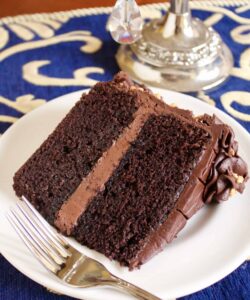 slice of chocolate beetroot cake