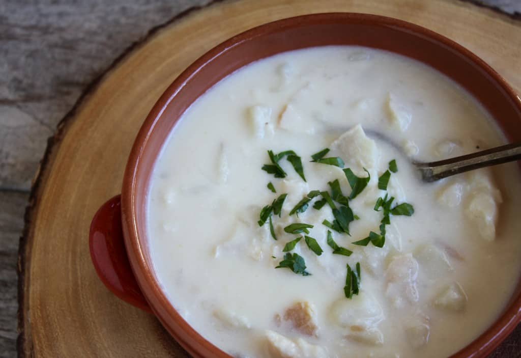 Cullen Skink with leeks