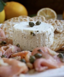 Smoked Salmon and Goat Cheese appetizers