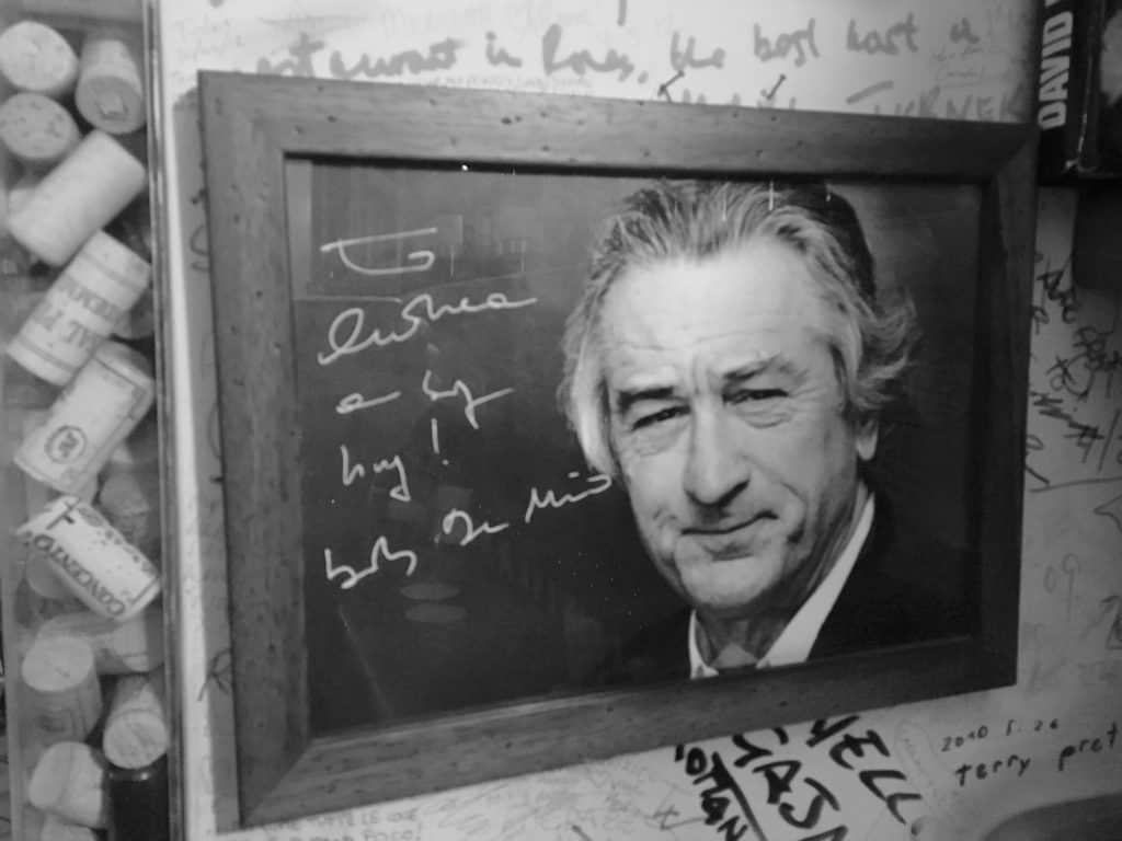 Robert De Niro's photo in La Carbonara in Rome Robert De Niro's photo in La Carbonara in Rome