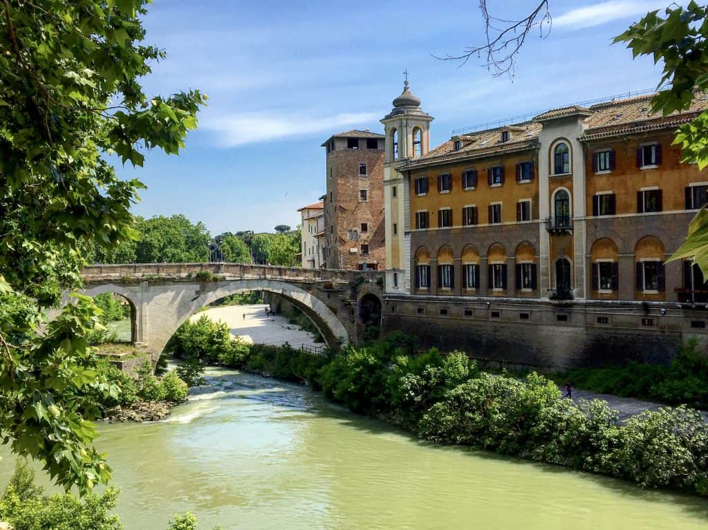 Tiber River in Rome