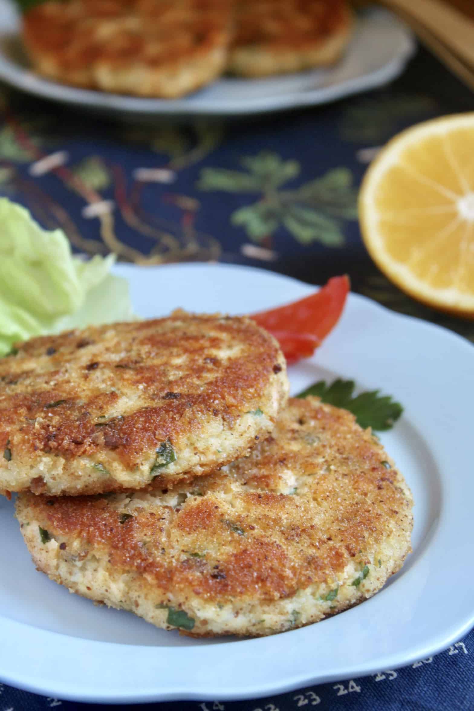 fish cakes made with fresh salmon