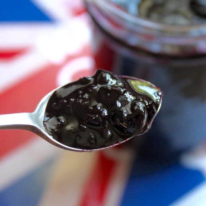 blackcurrant jam from Christina's Cucina