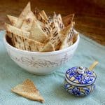 Crunchy Garlic Baked Pita Chips for a Snack or Use With a Dip