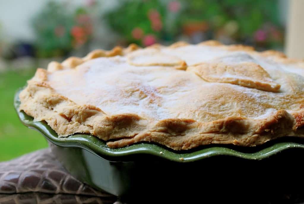 British Apple Pie on a window sill