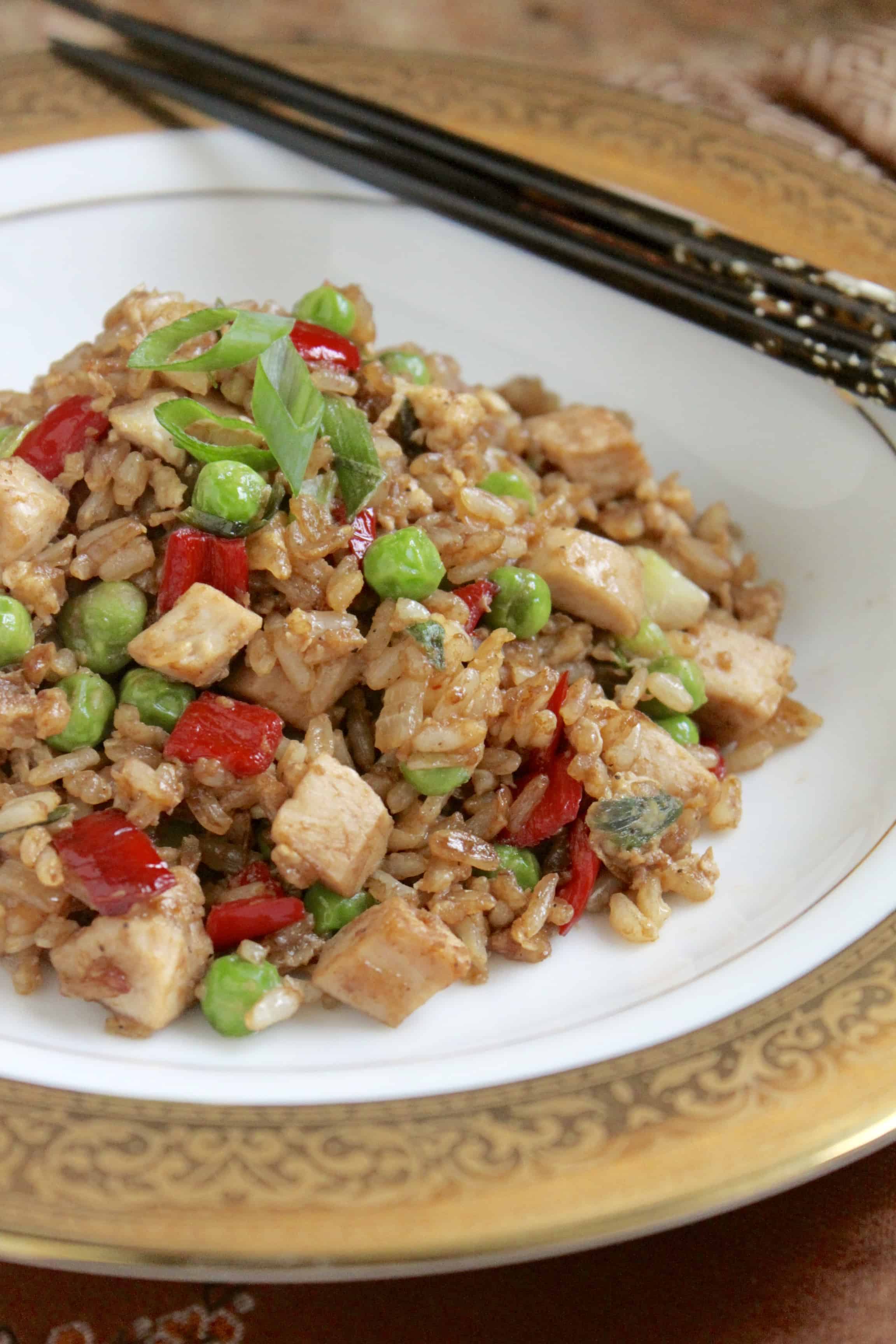 Leftover Turkey Fried Rice