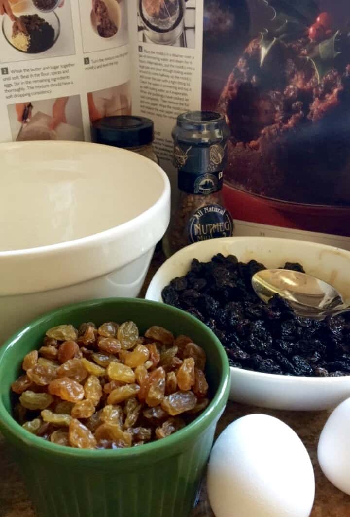 Preparing Christmas pudding