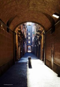 Arch in a street in Barcelona