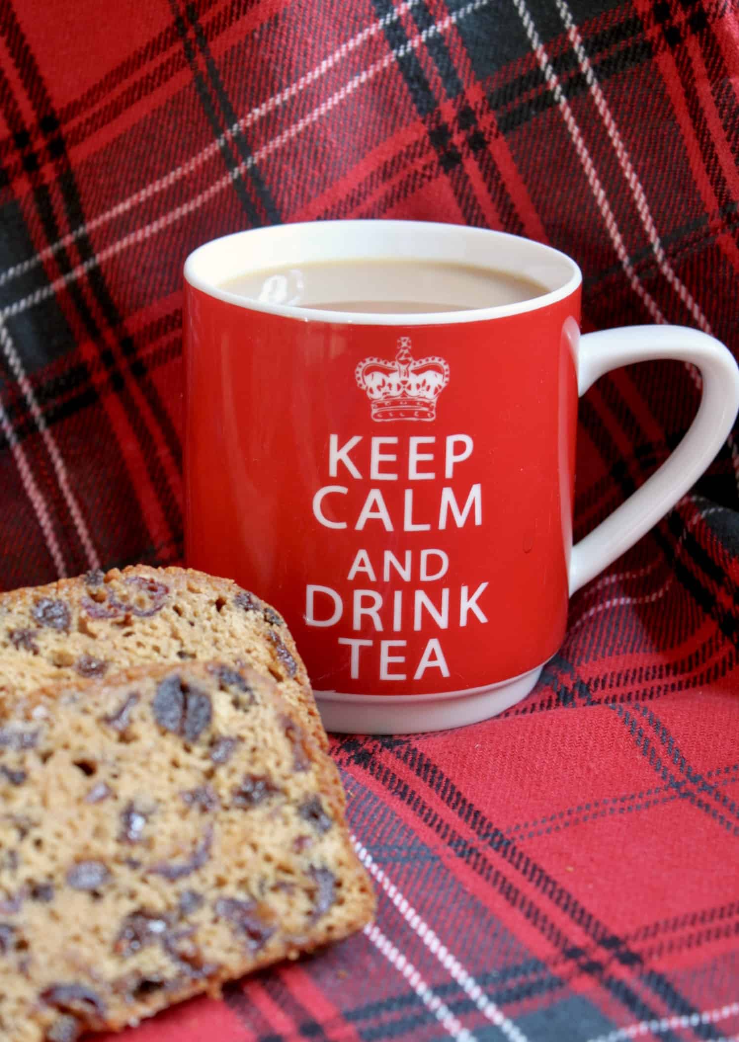 cup of tea and tea bread