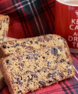 Scottish tea bread slice