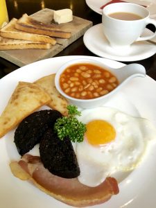 Full Scottish breakfast at the Balmoral Hotel in Edinburgh