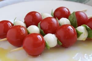 Caprese Skewers made the authentic way