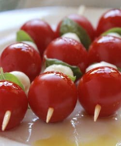 Caprese Skewers made the authentic way