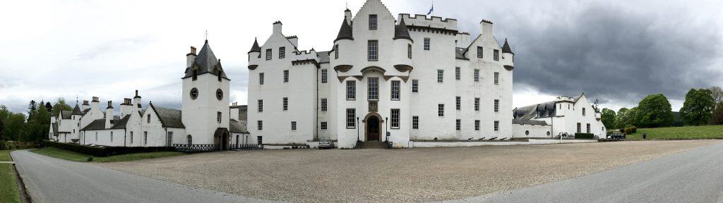 Blair Castle on a castle tour of Scotland